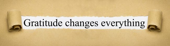 Gratitude changes everything
